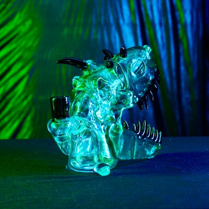 Slurm Snob Glass - Dino Rig Green/Black