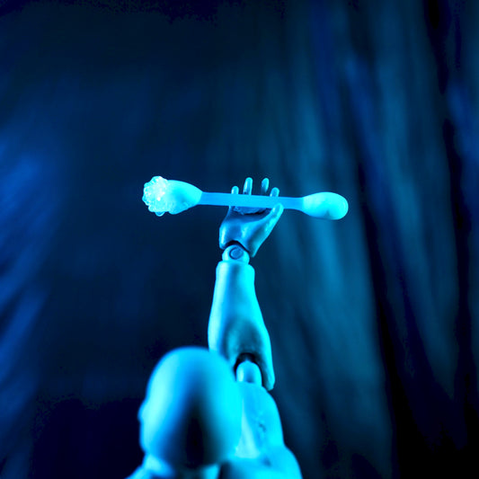 Melty Glass - Rosin Cotton Tip - Cloudy Blue - Pillar