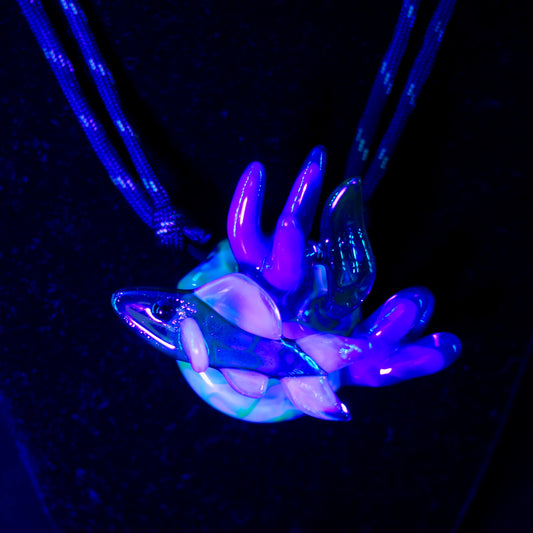 Reef Fish Pendant - Purple ocean (UV)