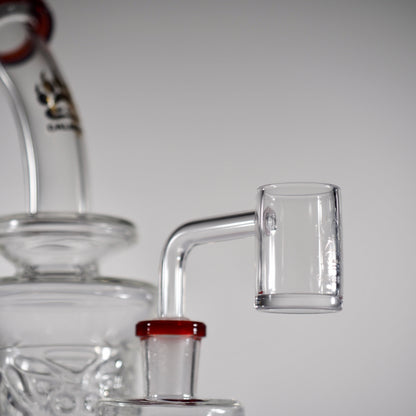Calibear Flared Helix Carved Dab Rig Series - Red