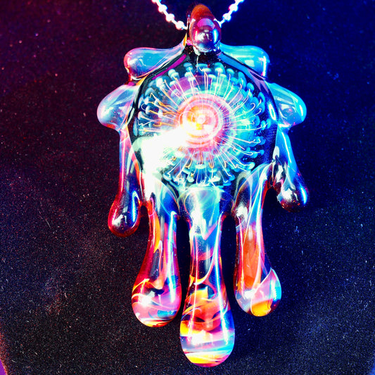 Silver Fume Tech Lokis Lipstick Drip Pendant