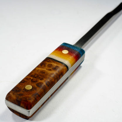Kal Hooto Creations - The Heady Slim Dab Tool (Stabilised Wood x UV reactive G-Carta)