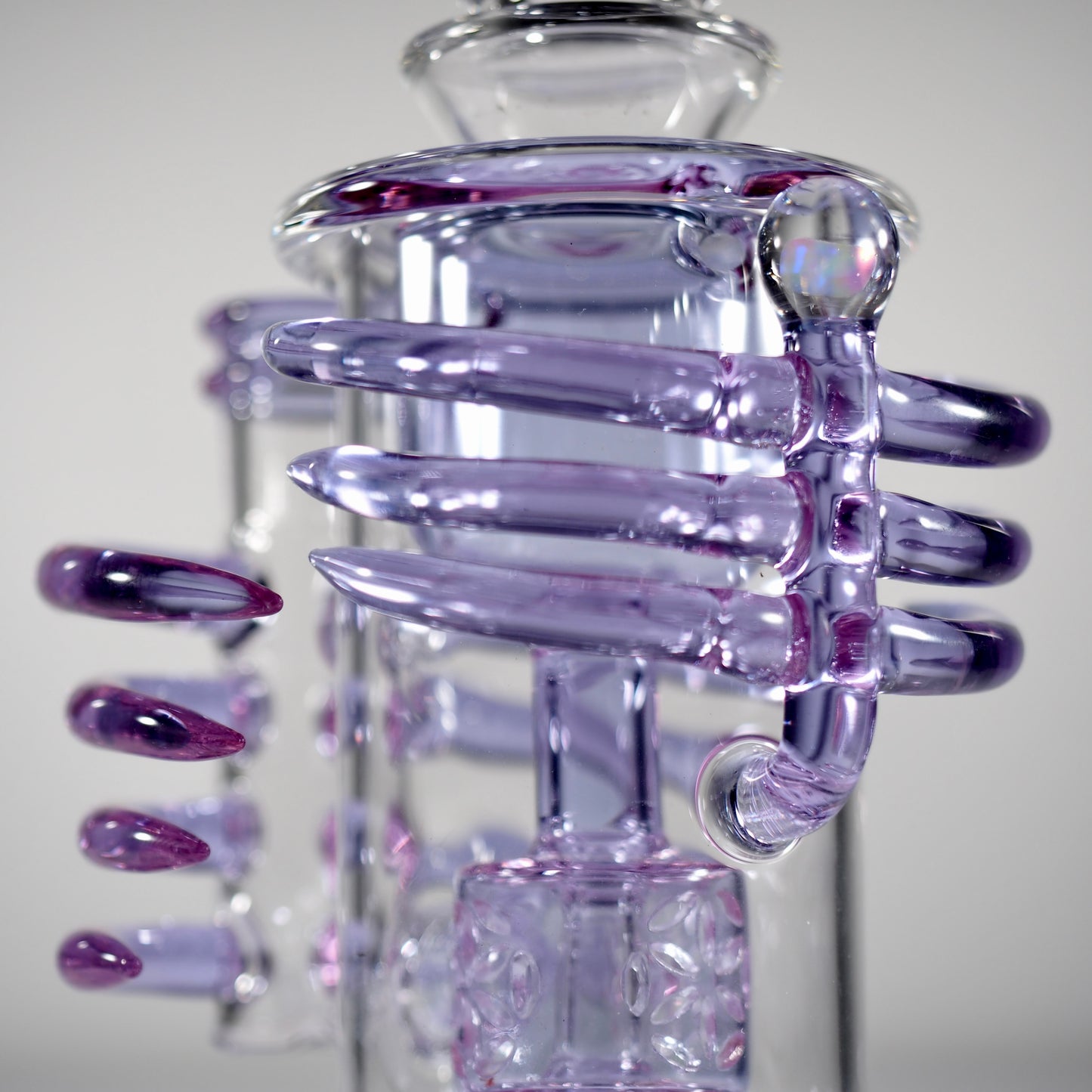 Calibear Horn Torus | 7" Dab Rig - Purple