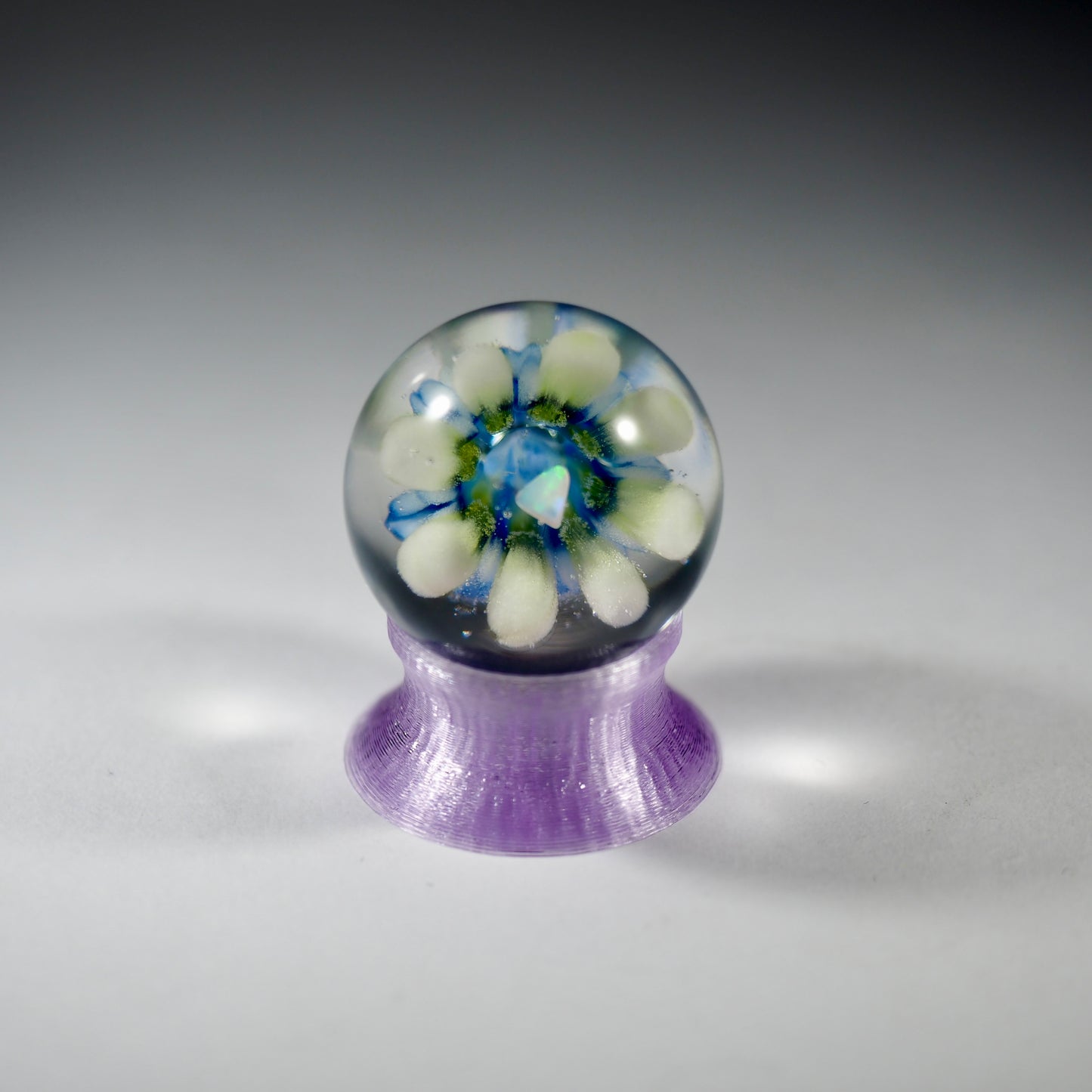 Flower Marble with floating Opal