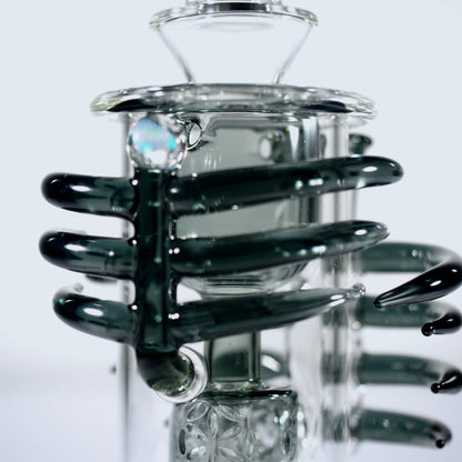 Calibear Horn Torus | 7" Dab Rig - Transparent Black