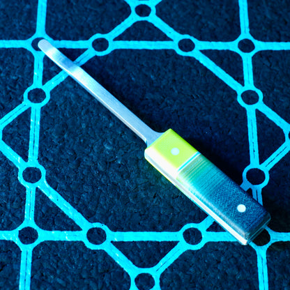 Kal Hooto Creations - The Heady Slim Dab Tool (UV Reactive x Micarta)