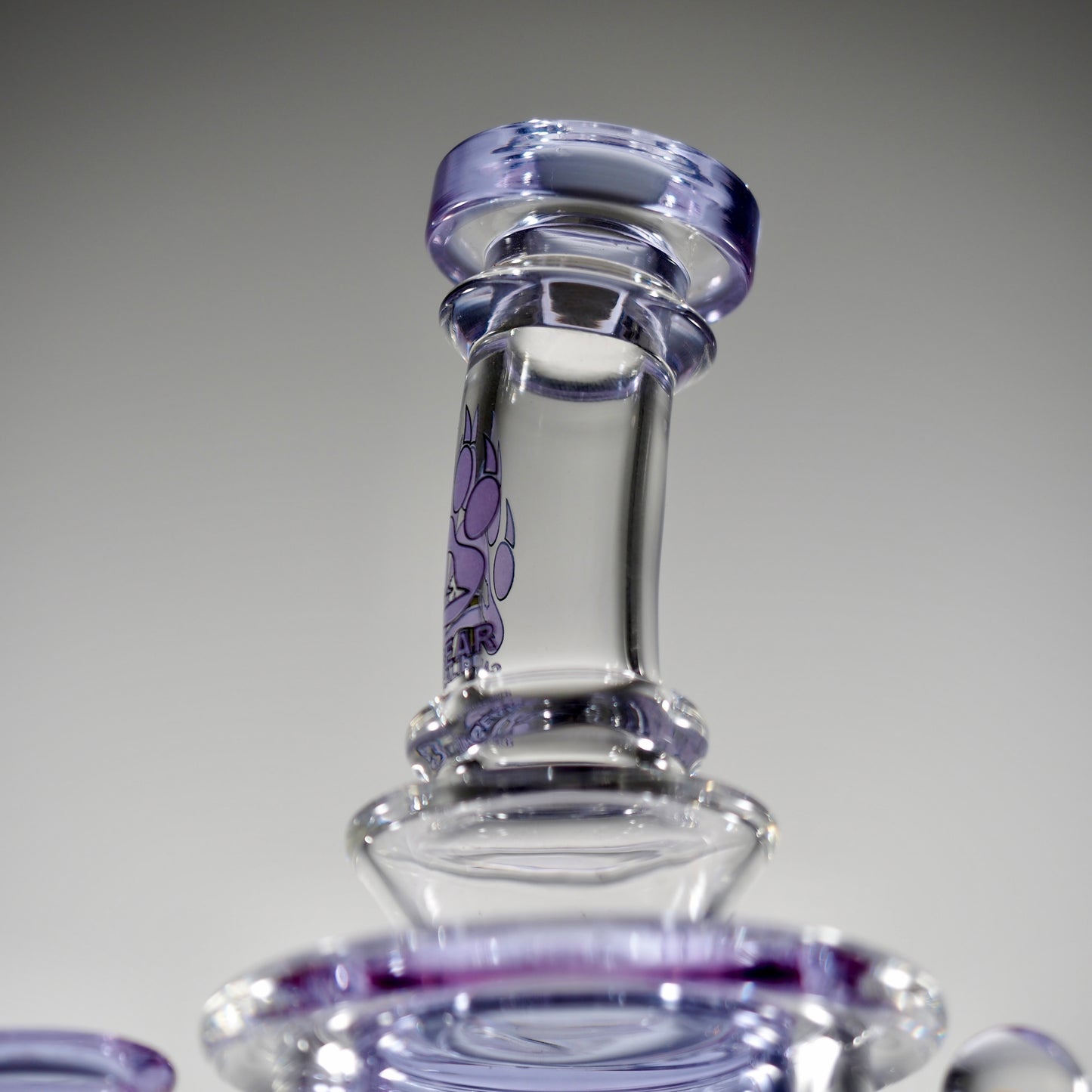 Calibear Horn Torus | 7" Dab Rig - Purple