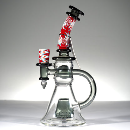 Fab Through Percolator with Wig Wag made from American Northstar Glass 9 inch
