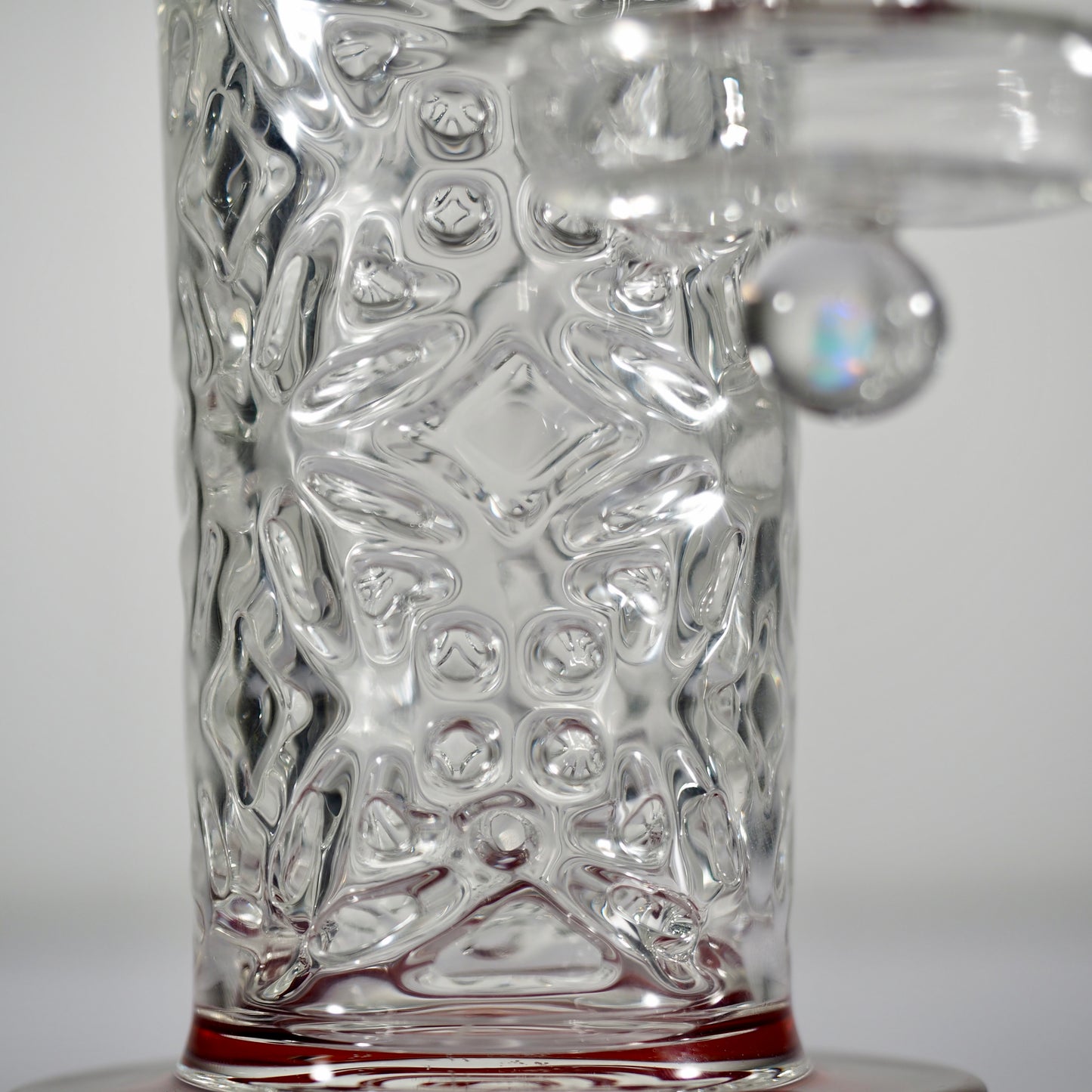 Calibear Flared Helix Carved Dab Rig Series - Red