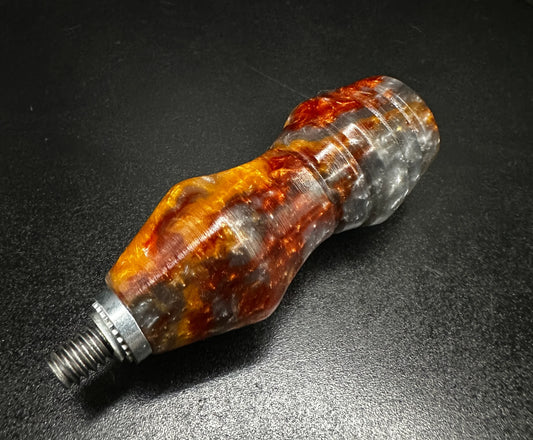 DFreeZ Designs - Stubby Bowl Handle - Molten Metal Resin