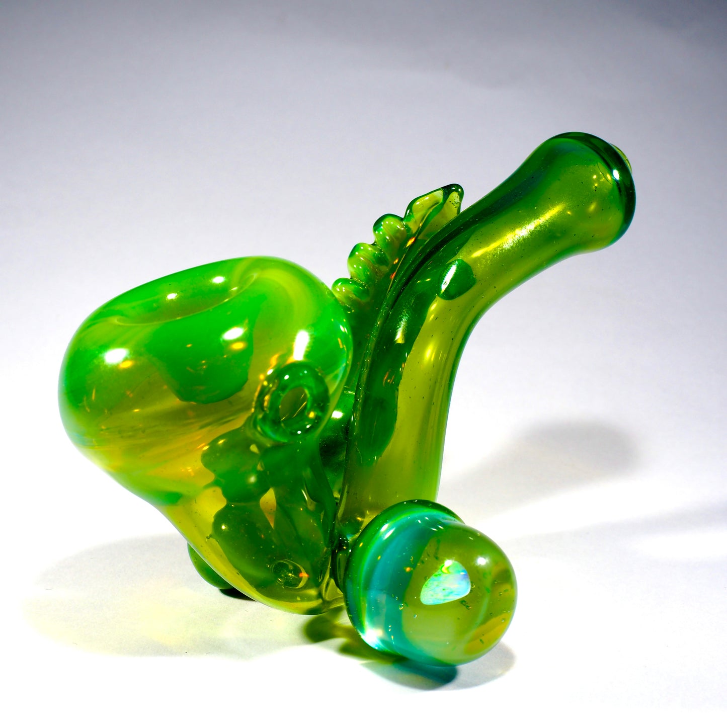Spoon Pipe with Opal