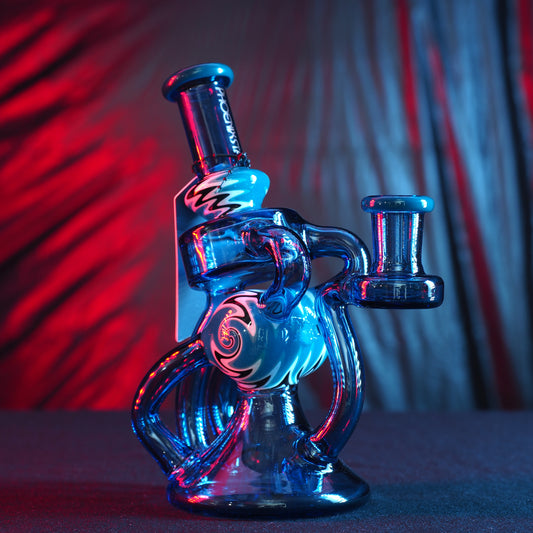 6.8" Recycler with American Glass