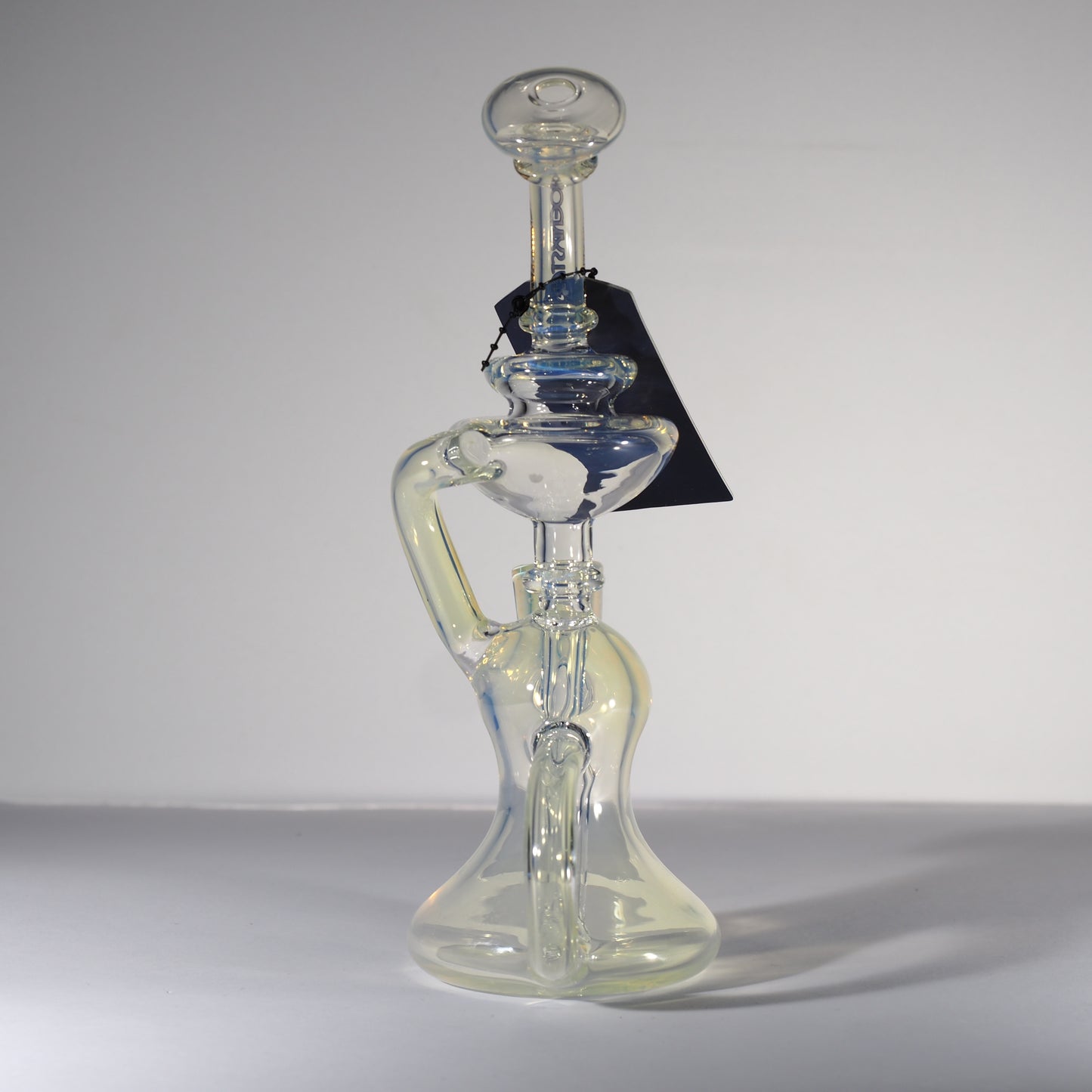 8" Silver Fumed Recycler Rig