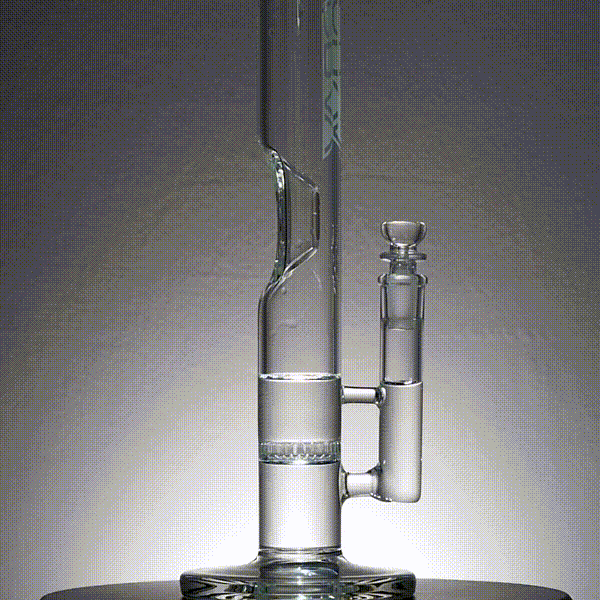 GRAV Honeycomb Tube Bong w/Clear Straight Base