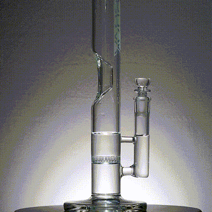 GRAV Honeycomb Tube Bong w/Clear Straight Base