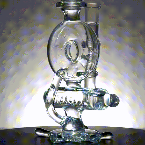 Aleycat Glass - Splatter Donut Recycler