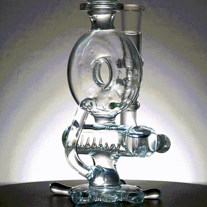 Aleycat Glass - Splatter Donut Recycler