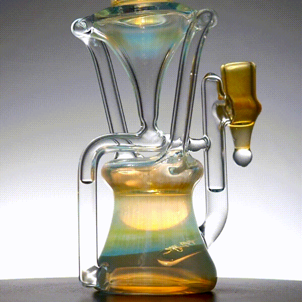 Updog Glass - Floating Recycler Silver Fumed