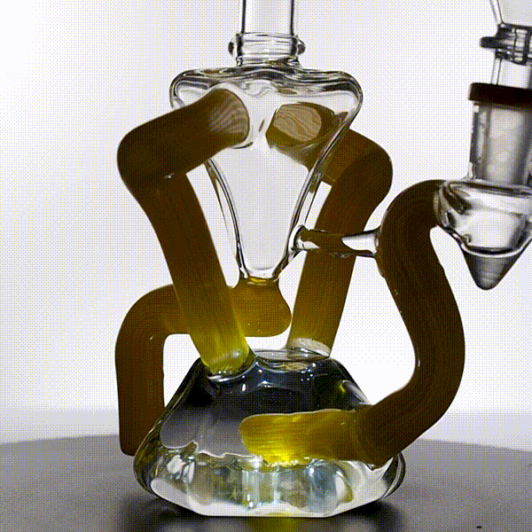 Recycler with 3 hole perc
