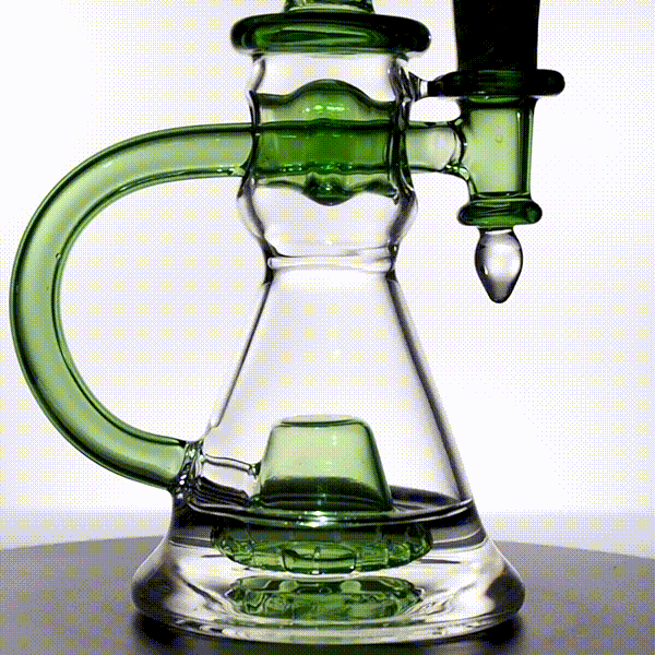 Fab Through Percolator with Wig Wag made from American Northstar Glass 9 inch