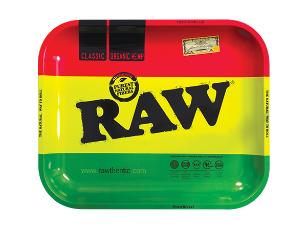 RAW - Rolling Tray - Rasta