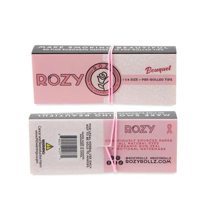 ROZY Pink Rolling Papers with Pre-Rolled Tips