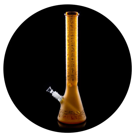 Beaker Bong - Sandblasted patterns
