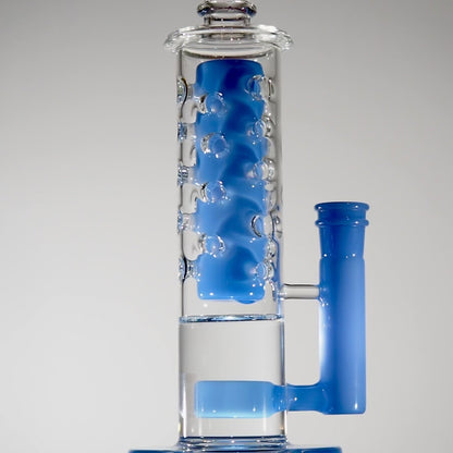 Calibear Flower Straight Fab-V2 Water Pipe | Flower of Life Perc Bong