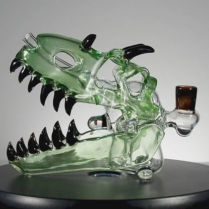 Slurm Snob Glass - Dino Rig Green/Black