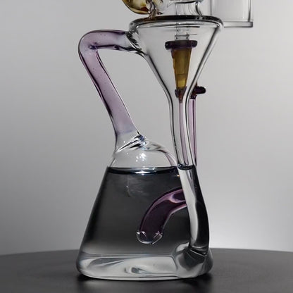 Man Child Glass "Accented Side-Saddle Recycler