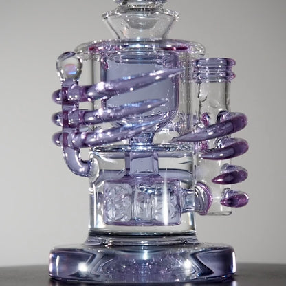 Calibear Horn Torus | 7" Dab Rig - Purple