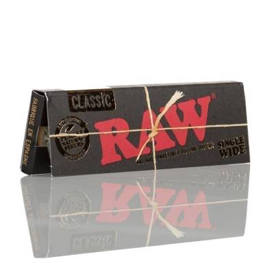 RAW - Single Wide Papers Single Window - Black